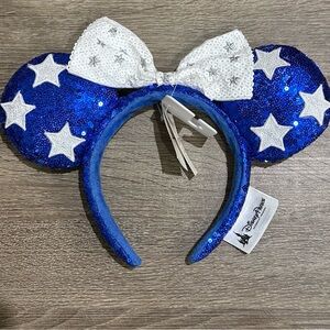 Disney Blue Sequin Minnie Mouse Ears